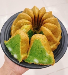Bánh Bò Nướng Lá Dứa 