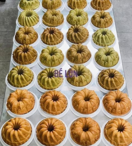 Bánh Bò Nướng Lá Dứa 