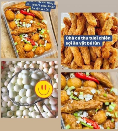 Chả Cá Thu Rim Trứng Cút () 210
