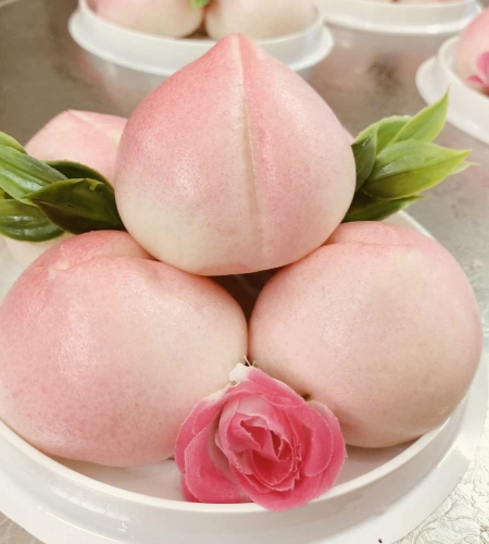 Set Bánh Bao Đào Tiên Nhân Đậu Xanh (5 Cái)